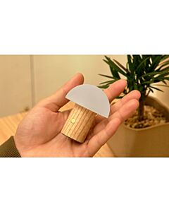 Gingko Alice Mushroom Lamp White Ash Super Mini